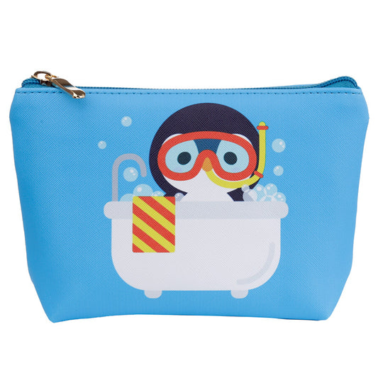 Handy PVC Make Up Toiletry Wash Bag - Adoramals Penguin