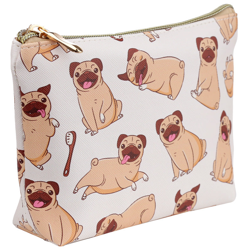 Handy PVC Make Up Toiletry Wash Bag - Mopps Pug