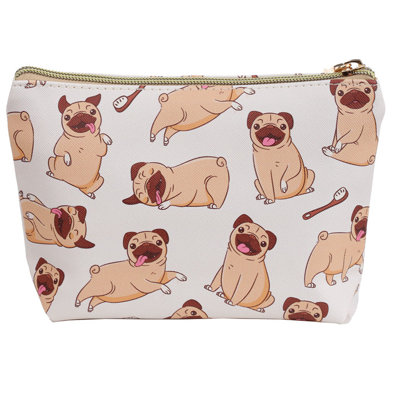 Handy PVC Make Up Toiletry Wash Bag - Mopps Pug