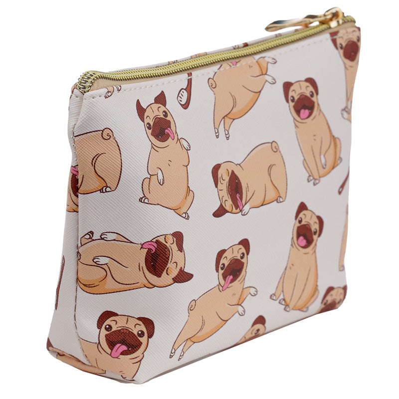 Handy PVC Make Up Toiletry Wash Bag - Mopps Pug