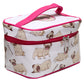 Mopps Pug Zip Around Make-up Bag with Handle