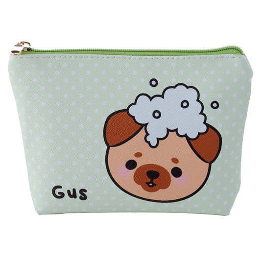 Adoramals Gus the Pug Small PVC Toiletry Makeup Wash Bag