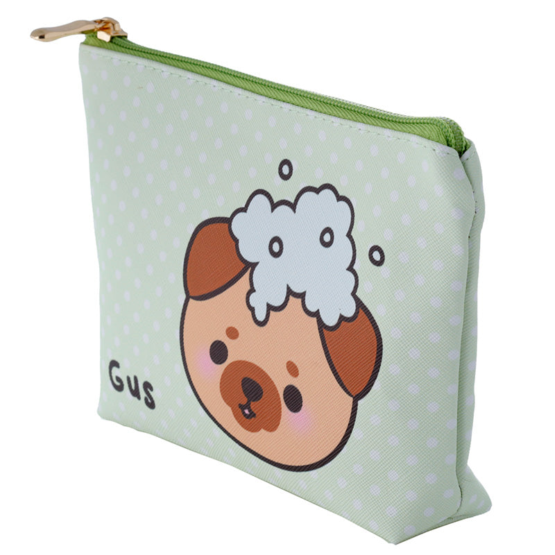 Adoramals Gus the Pug Small PVC Toiletry Makeup Wash Bag