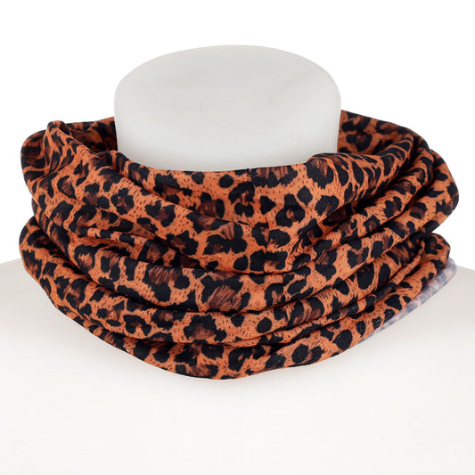 Neck Warmer Tube Scarf - Leopard Print