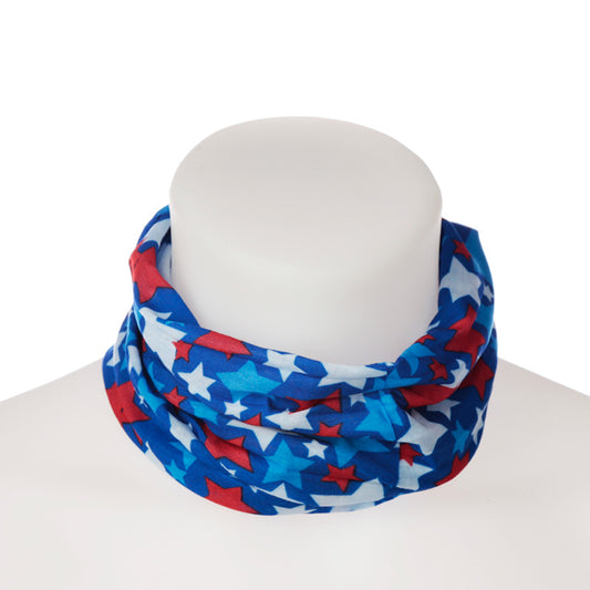 Neck Warmer Tube Scarf - Stars Purple