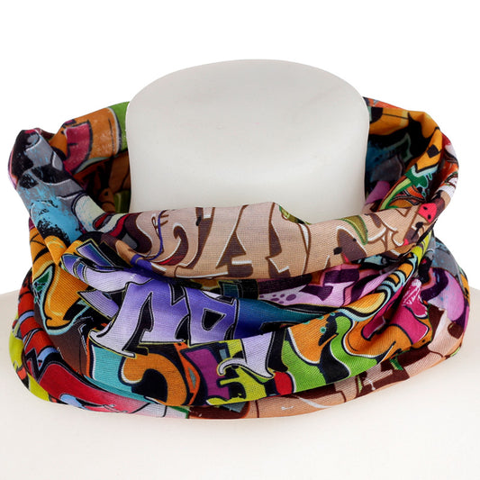 Neck Warmer Tube Scarf - Street Graffiti