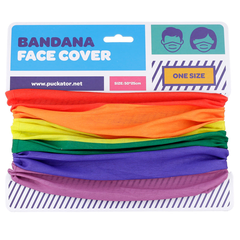 Neck Warmer Tube Scarf - Rainbow