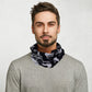 Neck Warmer Tube Scarf - Grey Camouflage