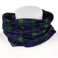 Neck Warmer Tube Scarf - Green Tartan