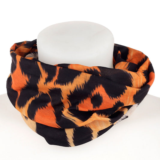 Neck Warmer Tube Scarf - Leopard Animal Print