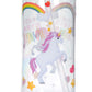 Reusable Enchanted Rainbow Unicorns Shatterproof Tritan 550ml Water Bottle with Flip Straw