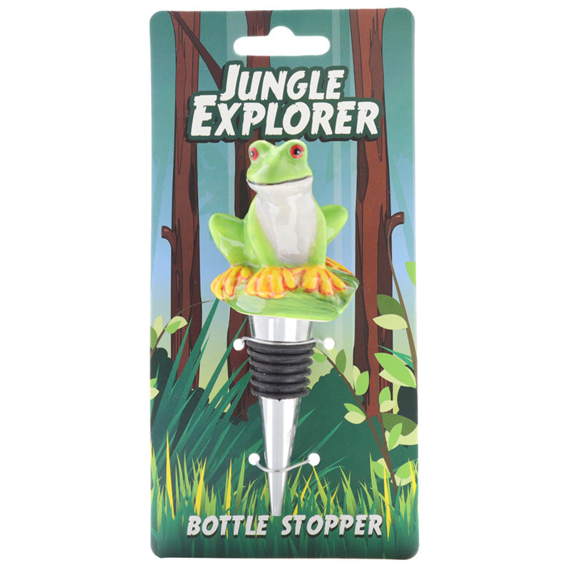 Novelty Ceramic Bottle Stopper - Tree Frog