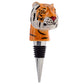 Novelty Ceramic Bottle Stopper - Big Cat Spots  and  Stripes