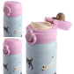 Reusable Push Top Stainless Steel Hot  and  Cold Thermal Insulated Drinks Bottle - Catch Patch Dog