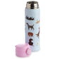 Reusable Push Top Stainless Steel Hot  and  Cold Thermal Insulated Drinks Bottle - Catch Patch Dog