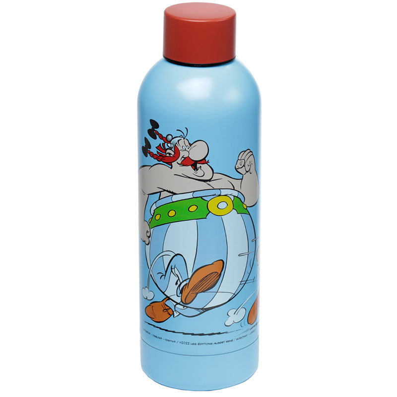 Reusable Stainless Steel Insulated Drinks Bottle 530ml - Asterix  and  Obelix