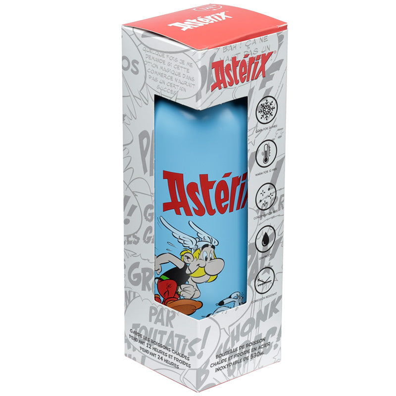 Reusable Stainless Steel Insulated Drinks Bottle 530ml - Asterix  and  Obelix