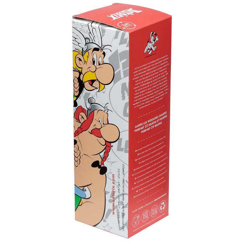 Reusable Stainless Steel Insulated Drinks Bottle 530ml - Asterix  and  Obelix