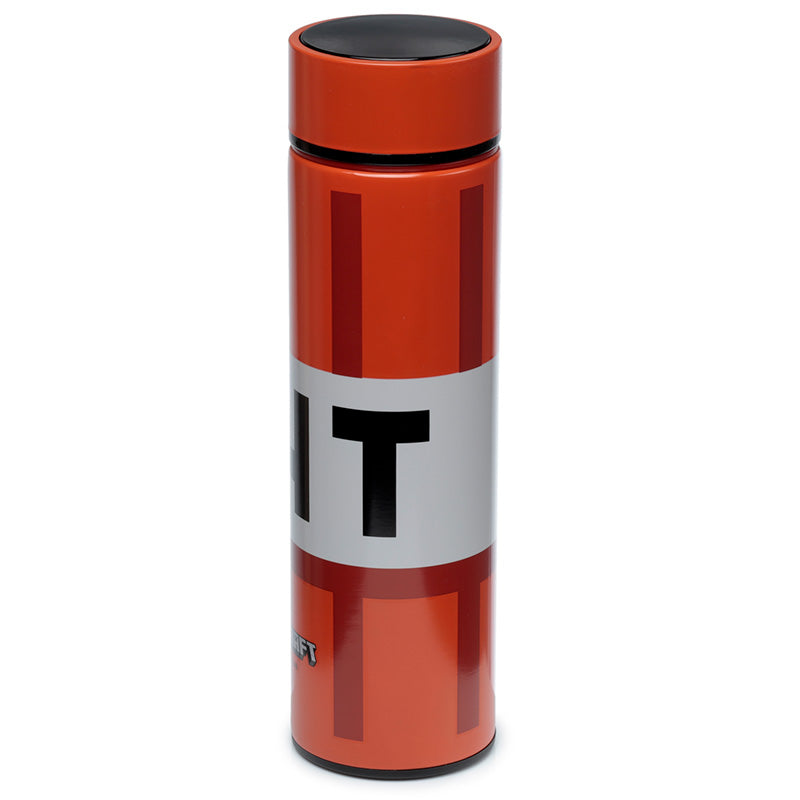 Reusable Stainless Steel Hot  and  Cold Insulated Drinks Bottle Digital Thermometer - Minecraft TNT