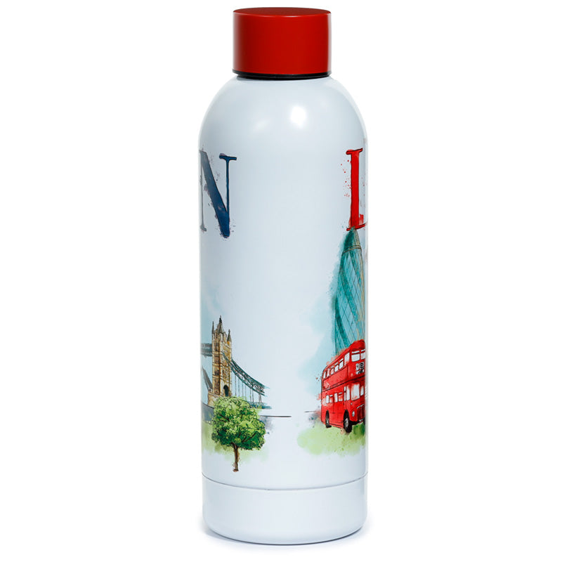 Reusable Stainless Steel Insulated Drinks Bottle 530ml - London Tour