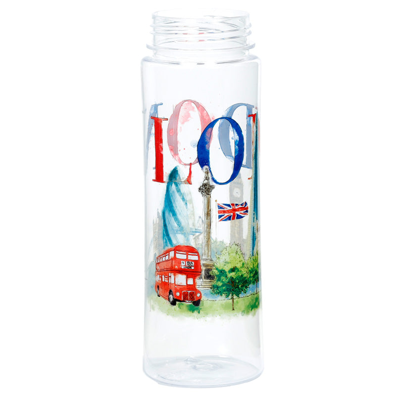 Reusable London Tour 550ml Water Bottle with Flip Straw