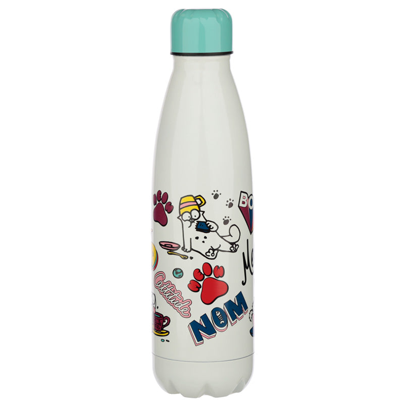 Reusable Stainless Steel Insulated Drinks Bottle 500ml - Simon's Cat Pawsome