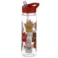 Reusable Maneki Neko Lucky Cat 550ml Water Bottle with Flip Straw