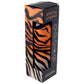 Reusable 500ml Glass Water Bottle with Protective Neoprene Sleeve - Big Cat Spots and Stripes