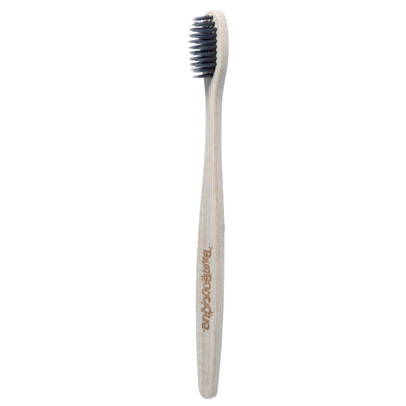 Eco-Friendly Bamboo Toothbrush with Soft Charcoal  and  BPA Free Plastic Bristles