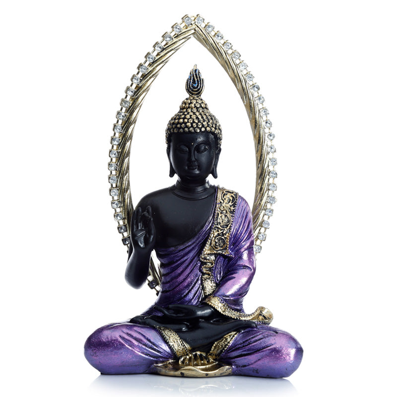 Decorative Gold and Black Buddha - Meditating