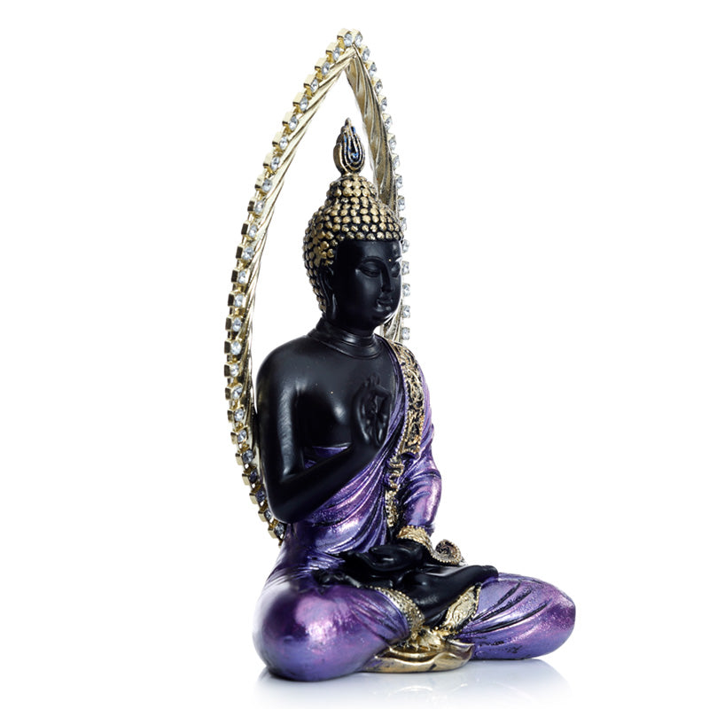 Decorative Gold and Black Buddha - Meditating