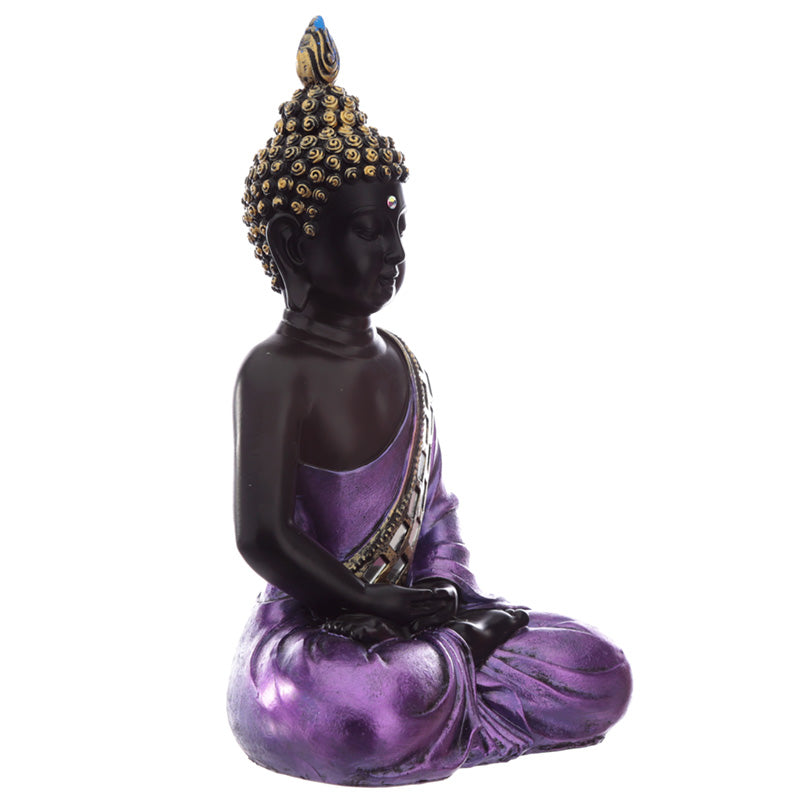 Decorative Purple and Black Buddha - Contemplation