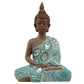 Decorative Turquoise  and  Brown Buddha Figurine - Lotus