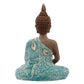 Decorative Turquoise  and  Brown Buddha Figurine - Lotus