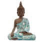 Decorative Turquoise  and  Brown Buddha Figurine - Lotus