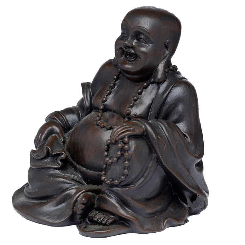 Peace of the East Brushed Wood Effect Lucky Buddha