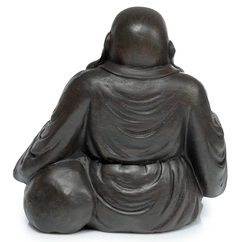 Decorative Ornament - Peace of the East Wood Effect Chinese Laughing Buddha