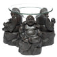 Resin Oil  and  Wax Burner - Peace of the East Wood Effect Chinese Buddha