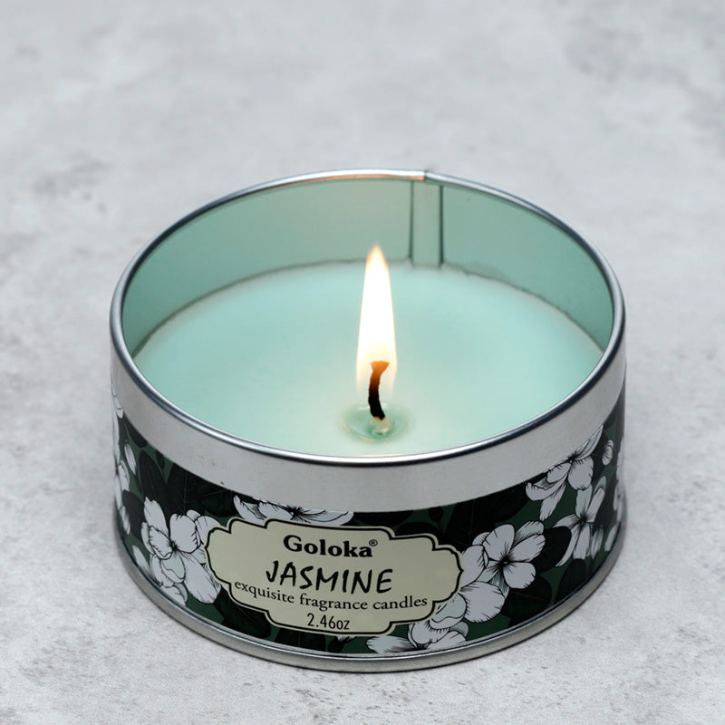 Goloka Wax Candle Tin - Jasmine