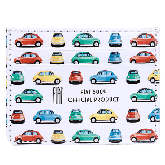 Contactless Protection Fabric Card Holder Wallet - Retro Fiat 500