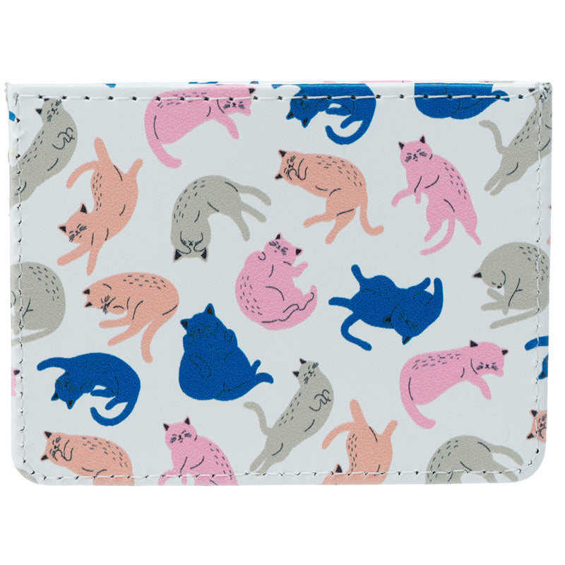 Contactless Protection Fabric Card Holder Wallet - Cat's Life