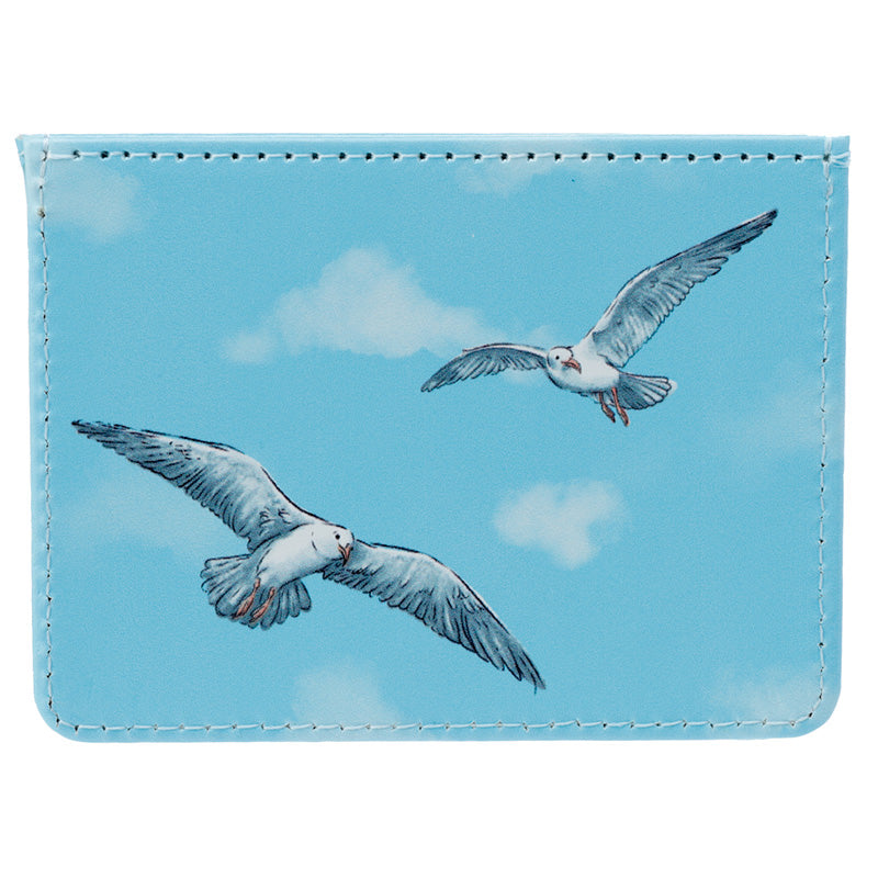 Contactless Protection Fabric Card Holder Wallet - Seagull Buoy