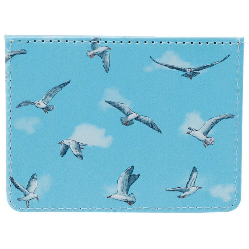 Contactless Protection Fabric Card Holder Wallet - Seagull Buoy