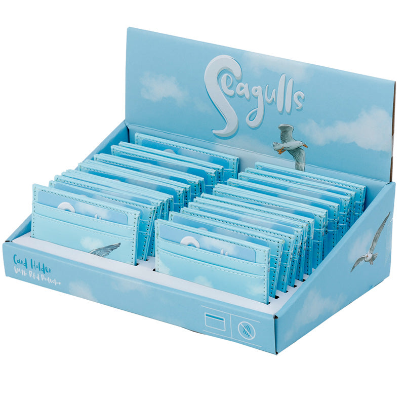 Contactless Protection Fabric Card Holder Wallet - Seagull Buoy