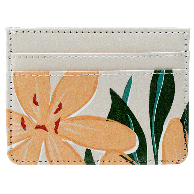 Contactless Protection Fabric Card Holder Wallet - Florens Botanical