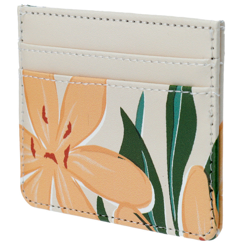 Contactless Protection Fabric Card Holder Wallet - Florens Botanical