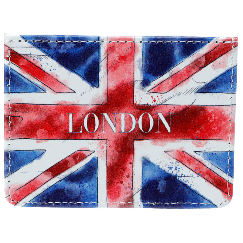 Contactless Protection Fabric Card Holder Wallet - London Tour