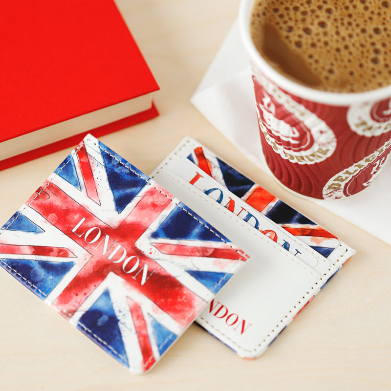 Contactless Protection Fabric Card Holder Wallet - London Tour