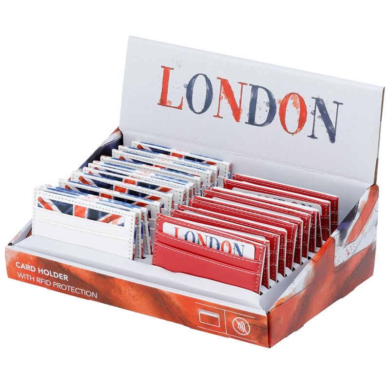 Contactless Protection Fabric Card Holder Wallet - London Tour