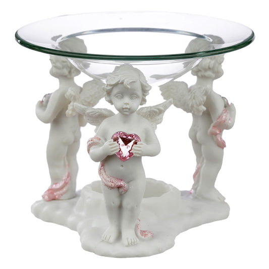 Collectable Peace of Heaven Cherub - Call of the Heart Oil  and  Wax Burner